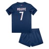 Officiële Voetbalshirt + Korte Broek Paris Saint-Germain Mbappé 7 Thuis 2024-25 - Kids